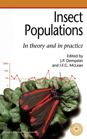 Insect Populations In theory and in practice: 19th Symposium of the Royal Entomological Society 10–11 September 1997 at the University of Newcastle de Jack P. Dempster