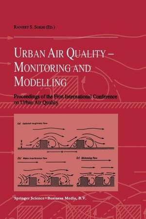 Urban Air Quality: Monitoring and Modelling: Proceedings of the First International Conference on Urban Air Quality: Monitoring and Modelling University of Hertfordshire, Hatfield, U.K. 11–12 July 1996 de Ranjeet S. Sokhi