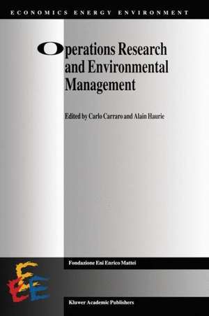 Operations Research and Environmental Management de Carlo Carraro