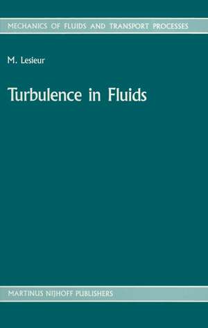 Turbulence in Fluids: Stochastic and Numerical Modelling de Marcel Lesieur