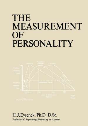 The Measurement of Personality de Hans J. Eysenck