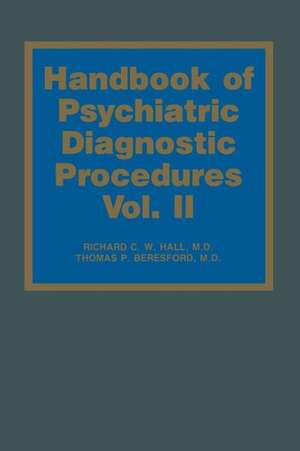 Handbook of Psychiatric Diagnostic Procedures: Vol. II de R.C.W. Hall