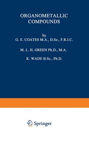 Organometallic Compounds: Volume Two: The Transition Elements de M. L. Green