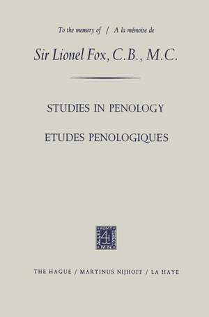 Etudes Penologiques Studies in Penology dedicated to the memory of Sir Lionel Fox, C.B., M.C. / Etudes Penologiques dédiées à la mémoire de Sir Lionel Fox, C.B., M.C. de Manuel Lopez-Rey