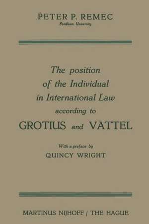 The Position of the Individual in International Law according to Grotius and Vattel de Peter Pavel Remec