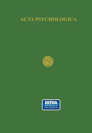 Acta Psychologica including Netherlands-Scandinavian Journal of Psychology: Volume IV de G. Revesz