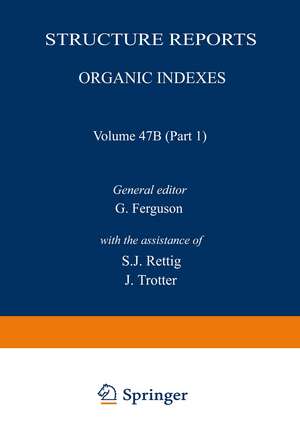 Structure Reports: Organic Indexes de G. Ferguson