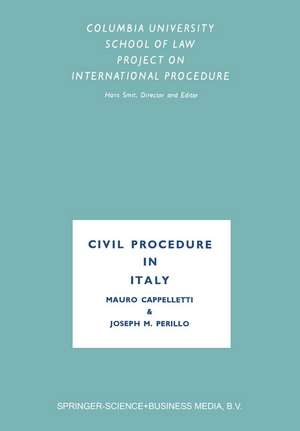 Civil Procedure in Italy de Mauro Cappelletti