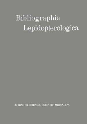 Bibliographia Lepidopterologica de Wilhelm Junk