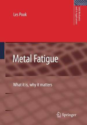 Metal Fatigue: What It Is, Why It Matters de L.P. Pook