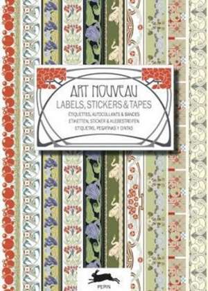 Art Nouveau: Label & Sticker Book de Pepin Van Roojen