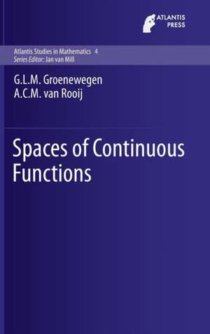 Spaces of Continuous Functions de G.L.M. Groenewegen