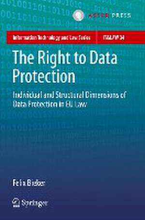 The Right to Data Protection: Individual and Structural Dimensions of Data Protection in EU Law de Felix Bieker