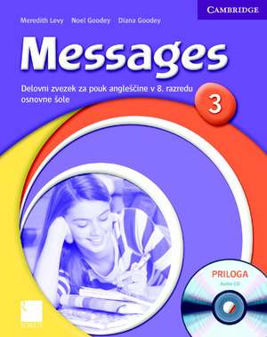 Messages 3 Workbook with Audio CD Slovenian Edition de Meredith Levy