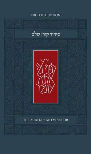 Koren Shalem Siddur, Ashkenaz de Jonathan Sacks