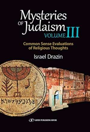 Mysteries of Judaism III: Common Sense Evaluations of Religious Thoughts de Israel Drazin