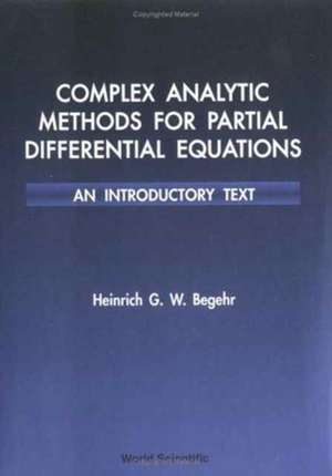 COMPLEX ANALYTIC METHODS FOR PARTIAL... de Begehr Heinrich G W