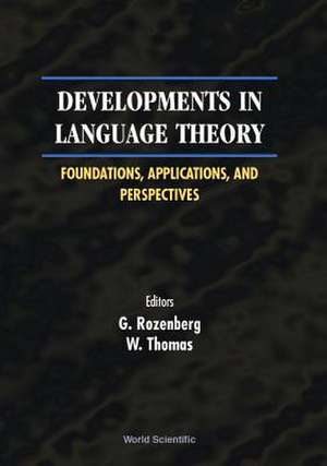 Developments In Language Theory: Foundations, Applications,