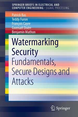 Watermarking Security de Patrick Bas