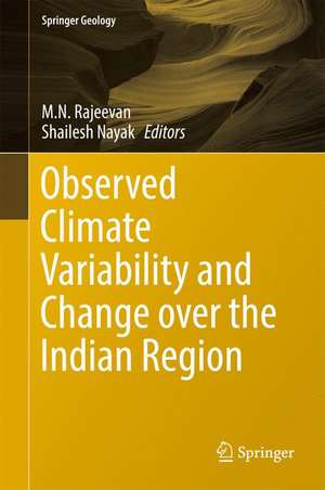 Observed Climate Variability and Change over the Indian Region de M. N. Rajeevan