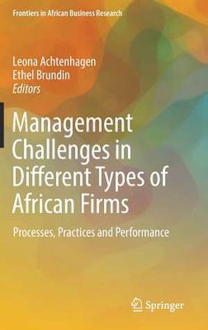 Management Challenges in Different Types of African Firms: Processes, Practices and Performance de Leona Achtenhagen