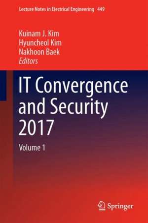 IT Convergence and Security 2017 de Kuinam J. Kim