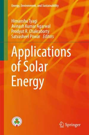 Applications of Solar Energy de Himanshu Tyagi