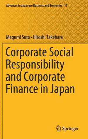 Corporate Social Responsibility and Corporate Finance in Japan de Megumi Suto