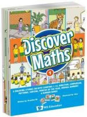 Discover Maths 1: 8 Engaging Stories on Rote Counting 1-10, Direction, Comparison, Patterns, Sorting, Months of the Year, Ordinal Numbers & Number Bonds de Brandon Oh