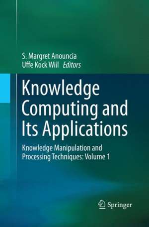Knowledge Computing and Its Applications de S. Margret Anouncia