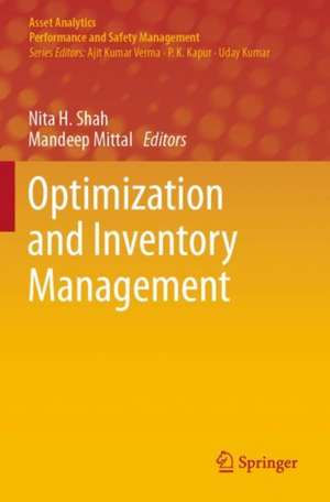 Optimization and Inventory Management de Nita H. Shah