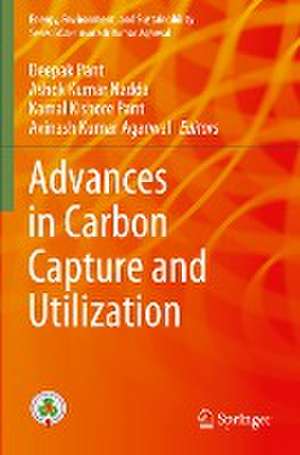 Advances in Carbon Capture and Utilization de Deepak Pant