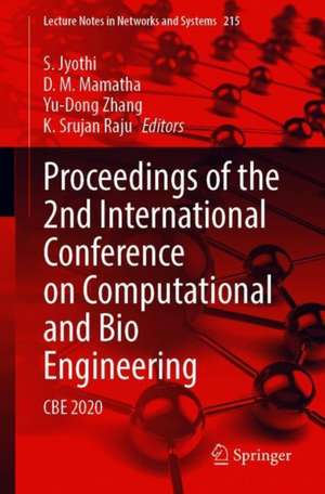 Proceedings of the 2nd International Conference on Computational and Bio Engineering: CBE 2020 de S. Jyothi