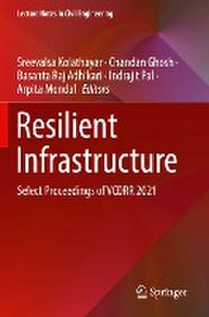 Resilient Infrastructure: Select Proceedings of VCDRR 2021 de Sreevalsa Kolathayar