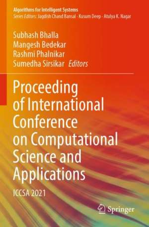 Proceeding of International Conference on Computational Science and Applications: ICCSA 2021 de Subhash Bhalla