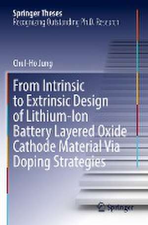 From Intrinsic to Extrinsic Design of Lithium-Ion Battery Layered Oxide Cathode Material Via Doping Strategies de Chul-Ho Jung