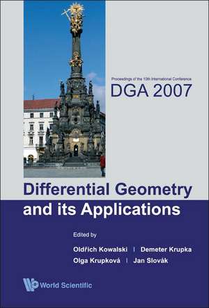 Differential Geometry and Its Applications de Oldrich Kowalski