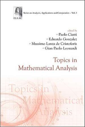 Topics in Mathematical Analysis de Paolo Ciatti