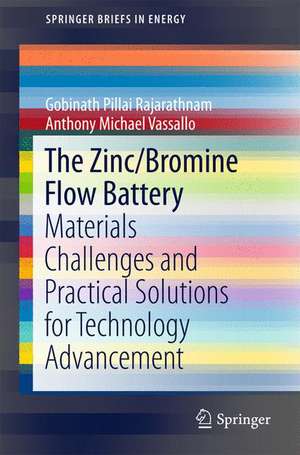 The Zinc/Bromine Flow Battery: Materials Challenges and Practical Solutions for Technology Advancement de Gobinath Pillai Rajarathnam