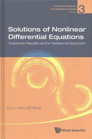 Solutions of Nonlinear Differential Equations: Existence Results Via the Variational Approach de Lin Li