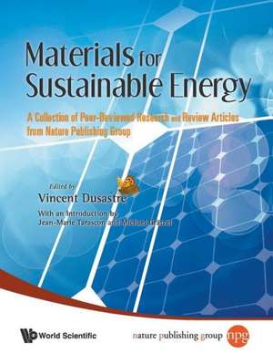 Materials for Sustainable Energy de Vincent Dusastre