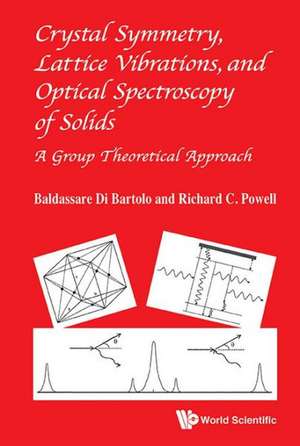 Crystal Symmetry, Lattice Vibrations, and Optical Spectroscopy of Solids: A Group Theoretical Approach de Baldassare Di Bartolo