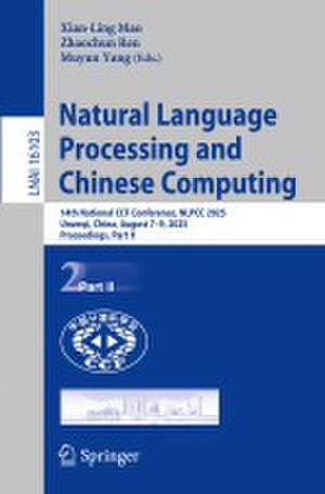 Natural Language Processing and Chinese Computing de Xian-Ling Mao