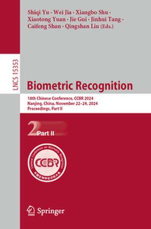 Biometric Recognition de Shiqi Yu