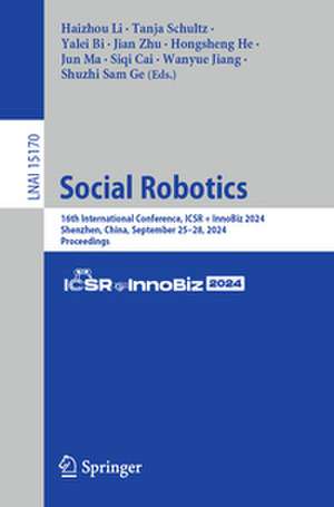 Social Robotics de Haizhou Li