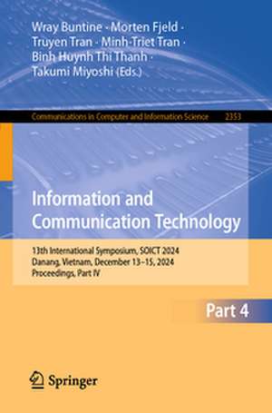 Information and Communication Technology de Wray Buntine