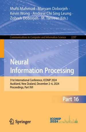 Neural Information Processing de Mufti Mahmud