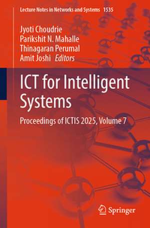 ICT for Intelligent Systems de Jyoti Choudrie