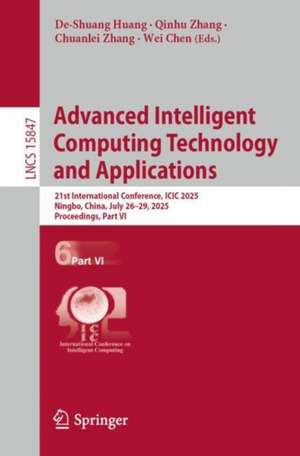 Advanced Intelligent Computing Technology and Applications de De-Shuang Huang