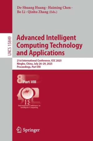 Advanced Intelligent Computing Technology and Applications de De-Shuang Huang